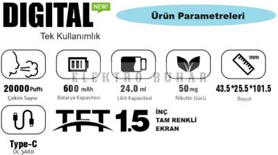 Saltica Dijital 20000 Puf Özellikleri, Saltıca Dijital 20000 Puf Özellikleri, Saltica 20000 Puf Özellikleri, Saltica Dijital 20000 Çekim Özellikleri